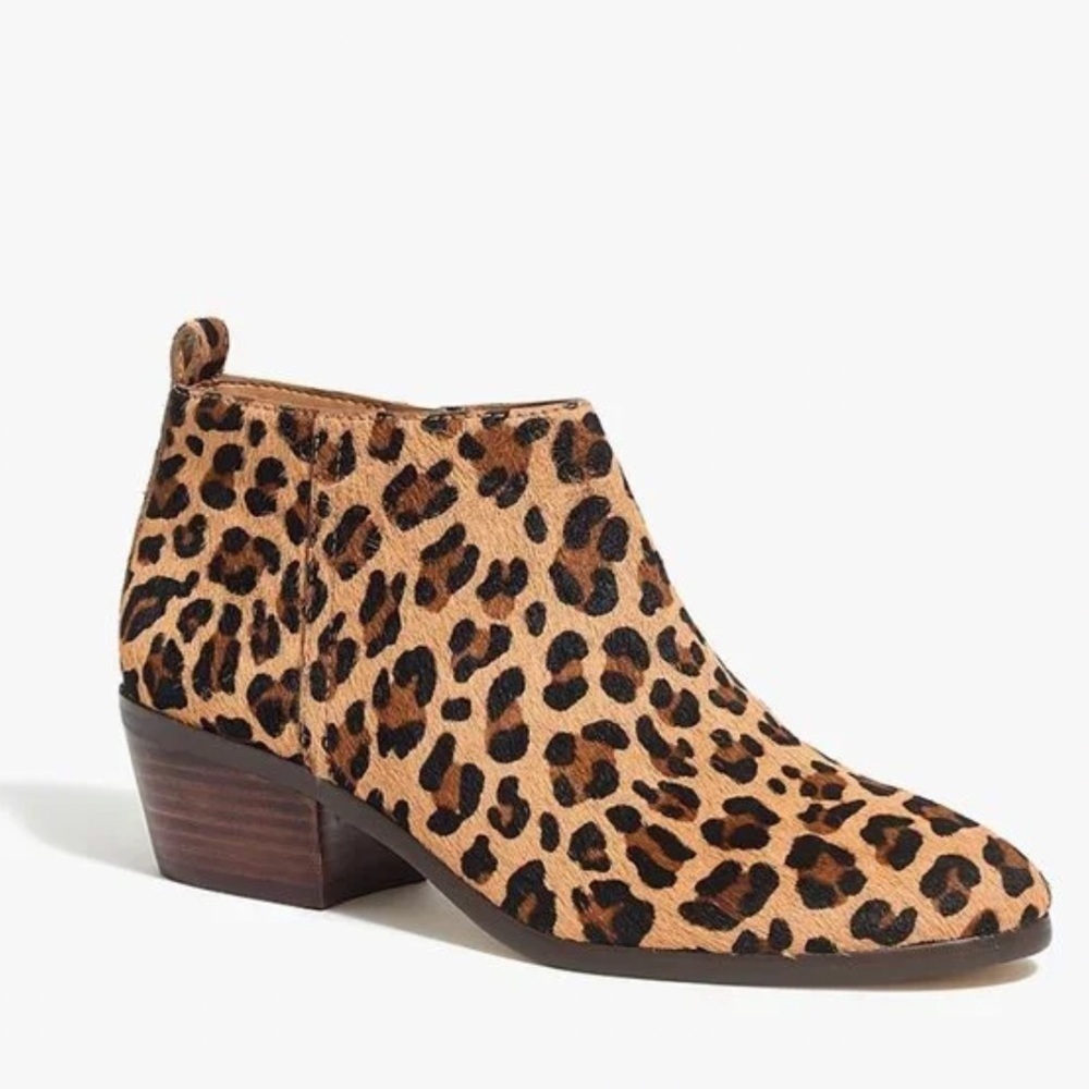 J Crew Sawyer Calf Hair Ankle Booties NEW